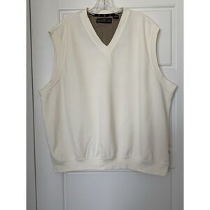 Vintage Penguin Grand Slam Golf Vest Men's XXL Ivory